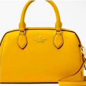 Nwot Kate spade small yellow madison small duffle purse